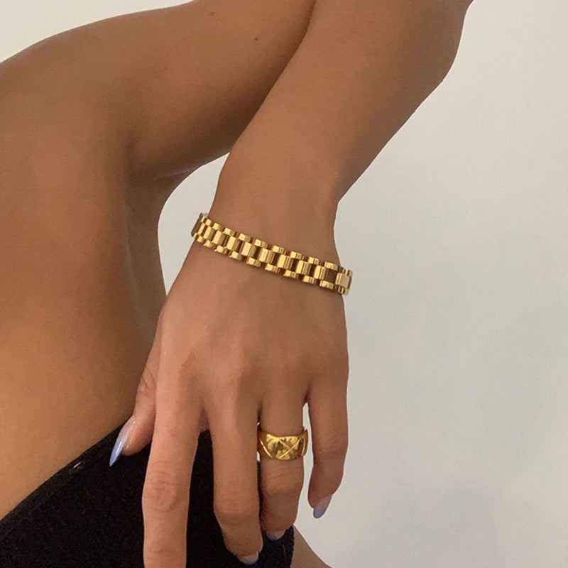 PLAYTED | Chain-Link Bracelet | 18K Gold Plated