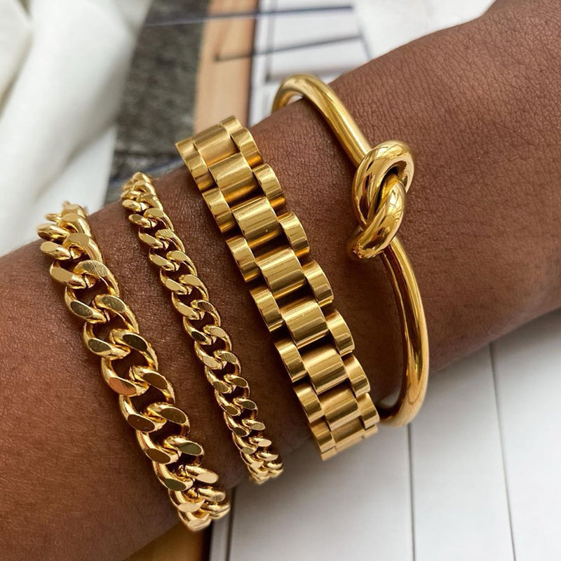 PLAYTED | Chain-Link Bracelet | 18K Gold Plated