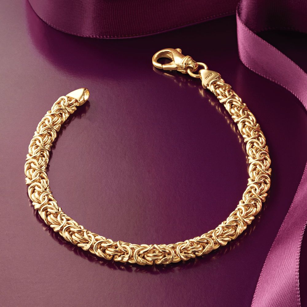 PLAYTED | Classic Italian Byzantine Anklet | 14K Gold Plated