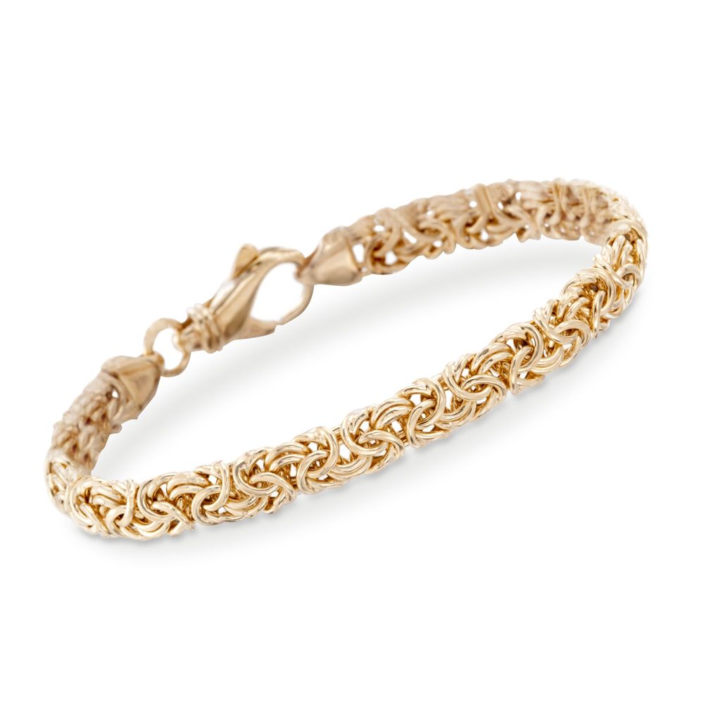 PLAYTED | Classic Italian Byzantine Anklet | 14K Gold Plated